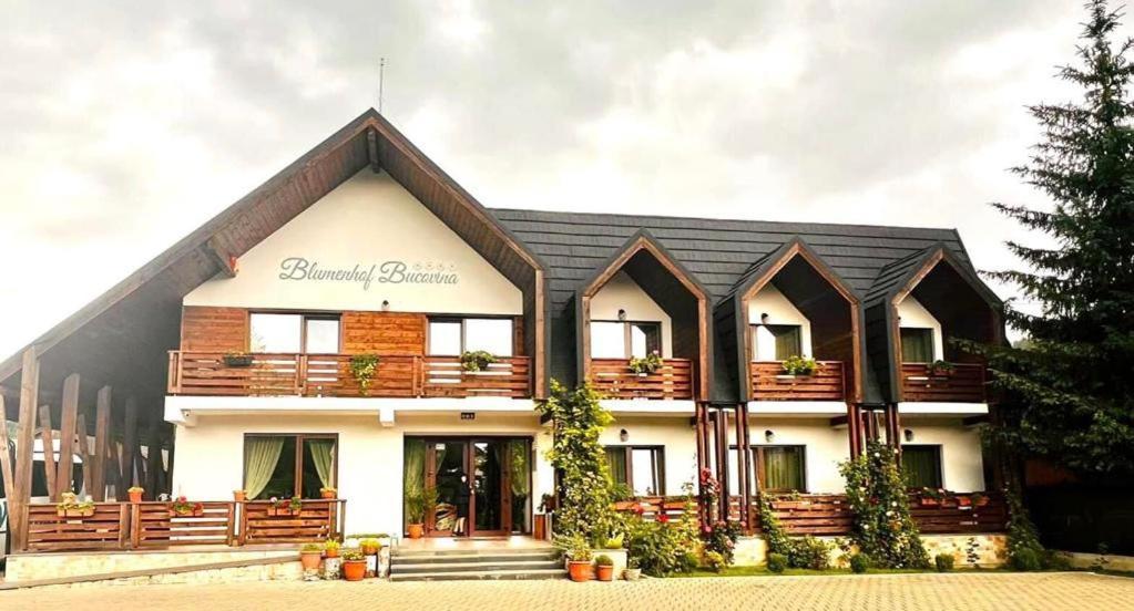 Hotel Blumenhof Bucovina Woronetz Exterior foto